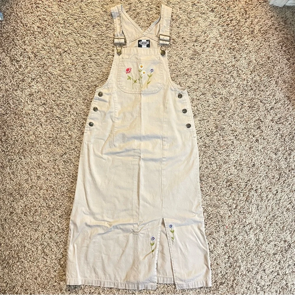 Vintage In Design girls floral‎ overall dress size 10
